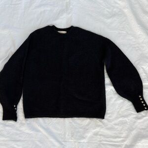 Sézane Mohair and Wool Sweater Navy Sz XXS